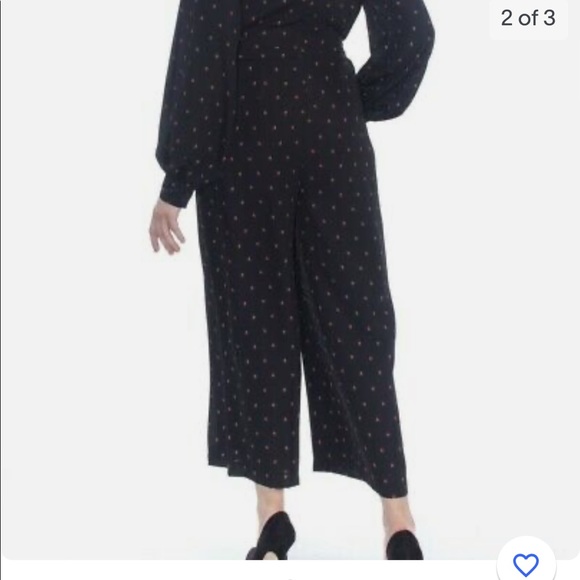 Maison Jules Ladybug Printed Wide Leg Jumpsuit - Picture 2 of 8